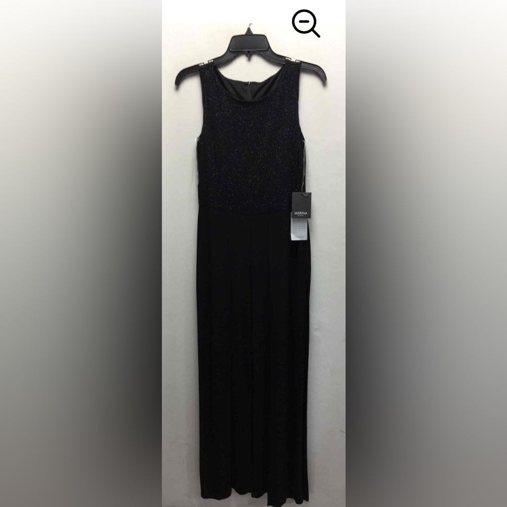Marina Black glittery jumpsuit Size 4